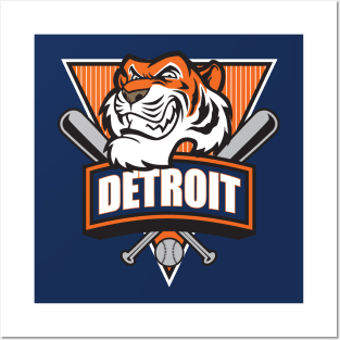 Baseball Tigers Posters and Art